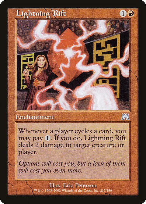 Lightning Rift, card 217 from Onslaught