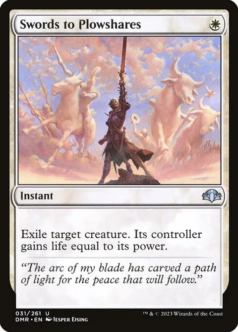 Swords to Plowshares, carte 31 de Dominaria Remastered