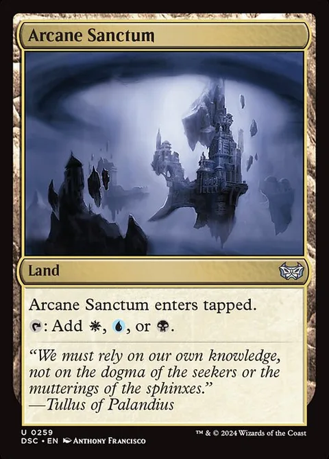 Arcane Sanctum, carte 259 de Duskmourn: House of Horror Commander