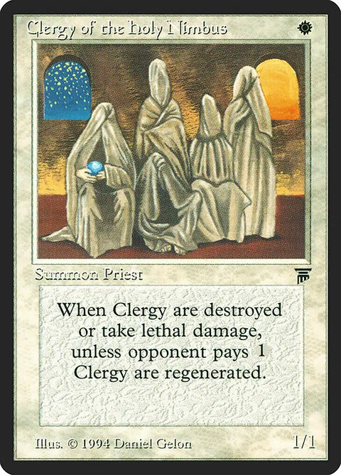 Clergy of the Holy Nimbus, carte 6 de Legends