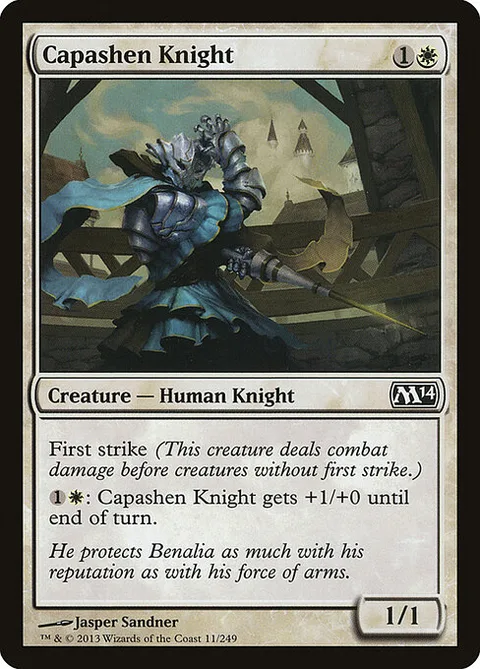 Capashen Knight, card 11 from Magic 2014