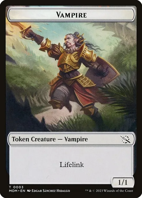 Vampire, card 3 from March of the Machine Tokens
