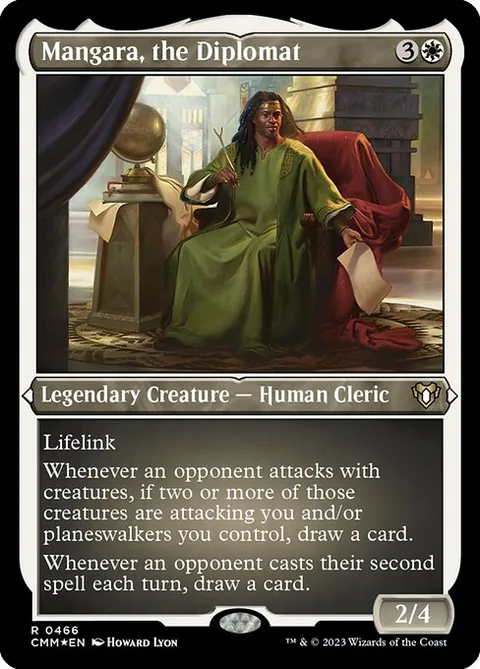 Mangara, the Diplomat, carte 466 de Commander Masters