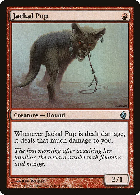 Jackal Pup, card 2 from Premium Deck Series: Fire and Lightning