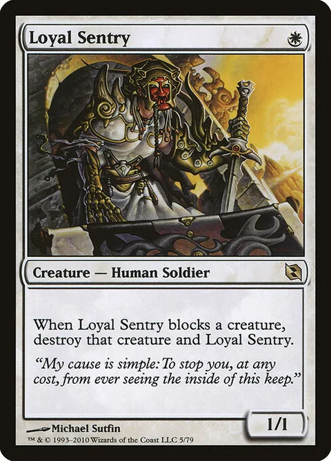 Loyal Sentry, carte 5 de Duel Decks: Elspeth vs. Tezzeret