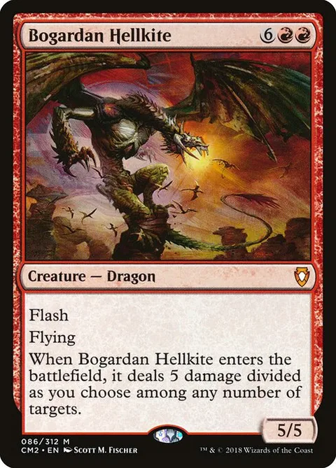Bogardan Hellkite, card 86 from Commander Anthology Volume II