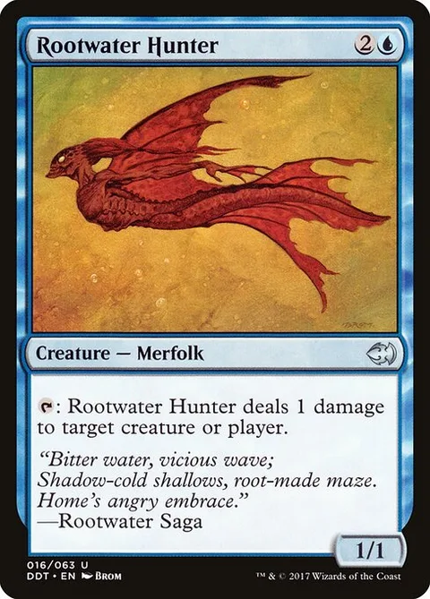 Rootwater Hunter, carte 16 de Duel Decks: Merfolk vs. Goblins