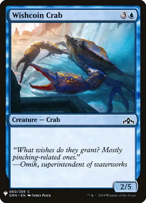 Wishcoin Crab, card GRN-60 from The List