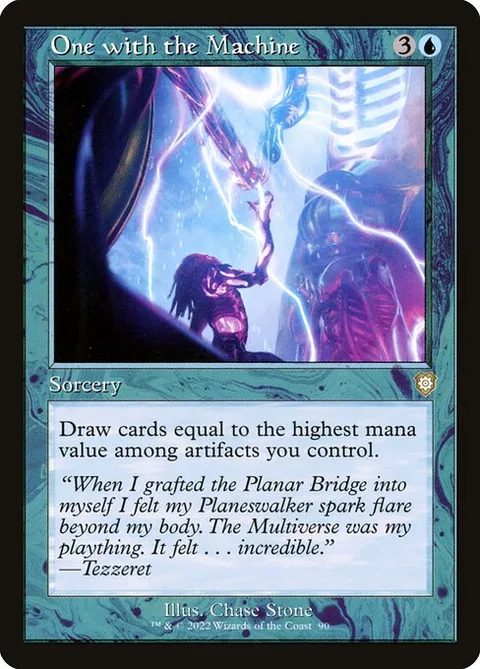 One with the Machine, card 90 from The Brothers' War Commander