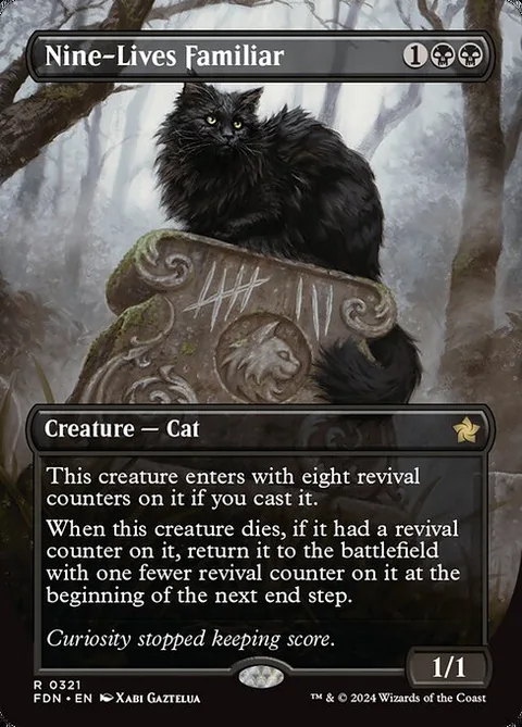 Nine-Lives Familiar, card 321 from Foundations