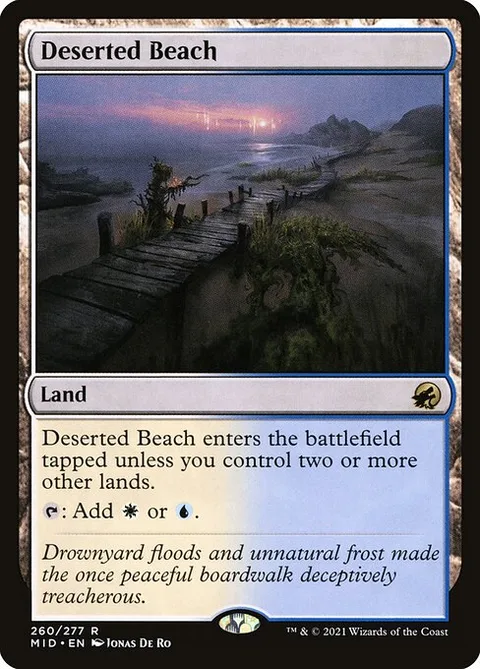 Deserted Beach, carte 260 de Innistrad: Midnight Hunt