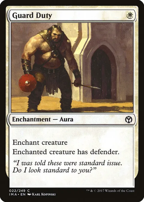 Guard Duty, card 22 from Iconic Masters