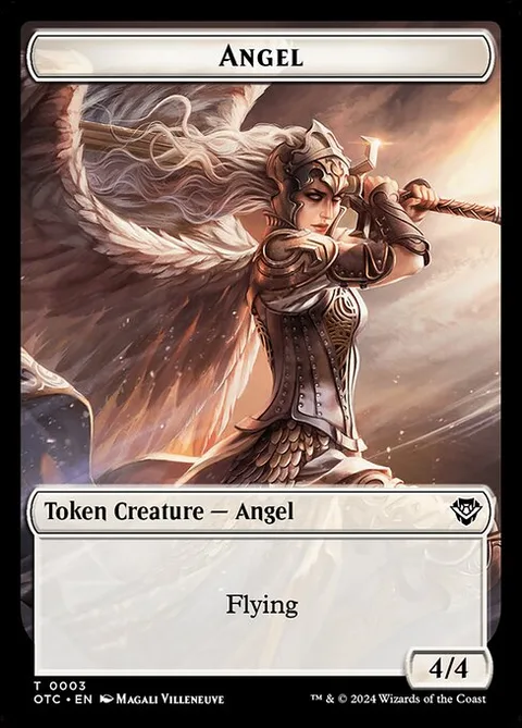 Angel, card 3 from Outlaws of Thunder Junction Commander Tokens