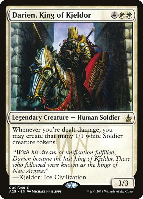 Darien, King of Kjeldor, carte 9 de Masters 25