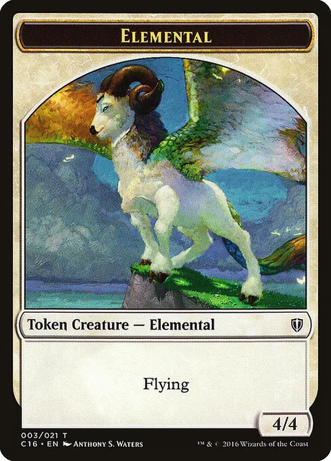 Elemental, card 3 from Commander 2016 Tokens