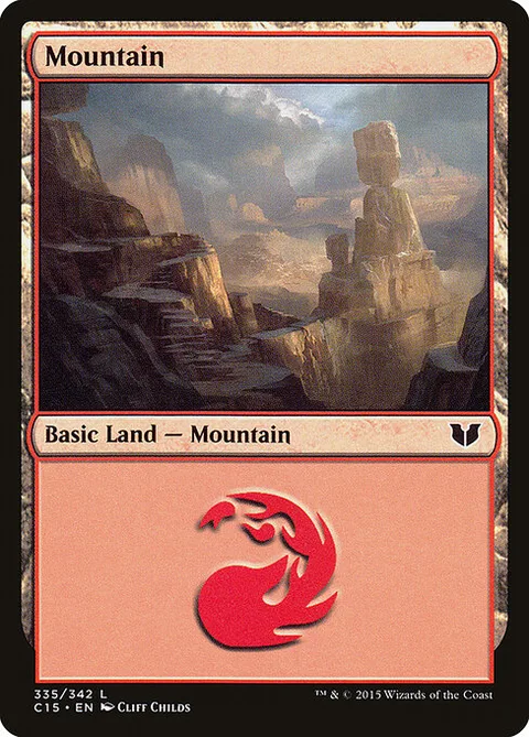 Mountain, carte 335 de Commander 2015