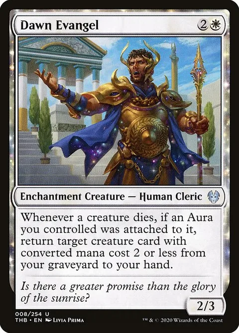 Dawn Evangel, card 8 from Theros Beyond Death