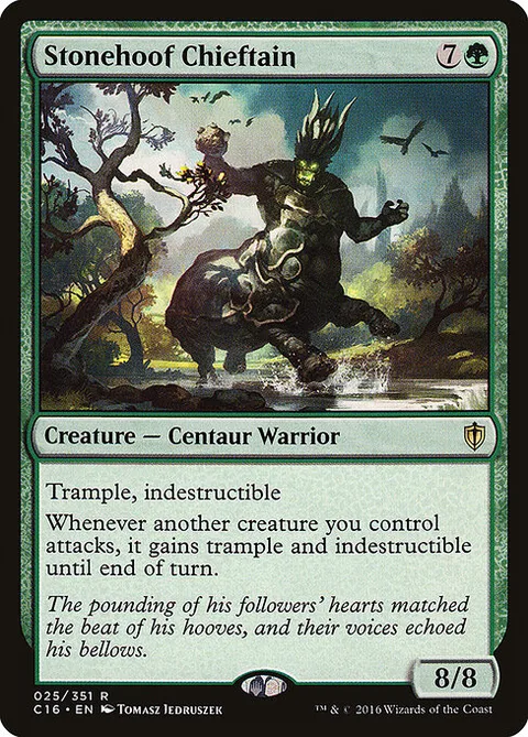 Stonehoof Chieftain, carte 25 de Commander 2016