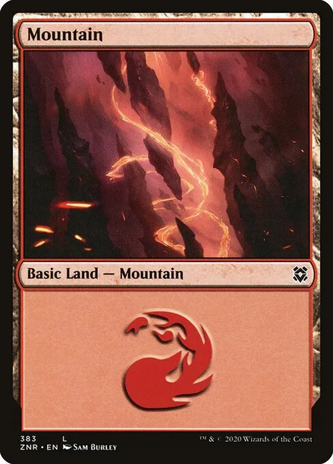 Mountain, card 383 from Zendikar Rising
