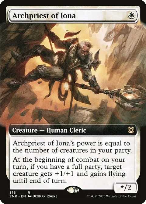 Archpriest of Iona, card 316 from Zendikar Rising