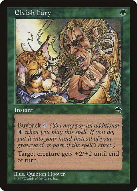 Elvish Fury, card 226 from Tempest