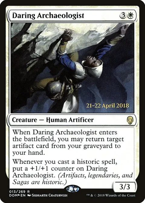 Daring Archaeologist, carte 13s de Dominaria Promos