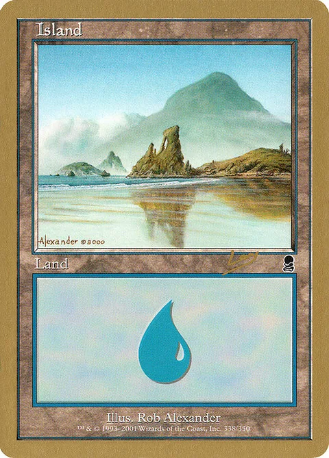 Island, card rl338 from World Championship Decks 2002
