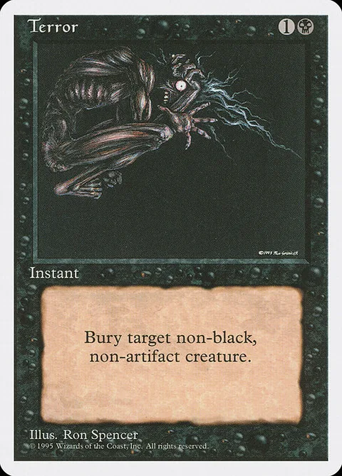 Terror, card 164 from Fourth Edition