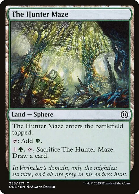 The Hunter Maze, card 253 from Phyrexia: All Will Be One