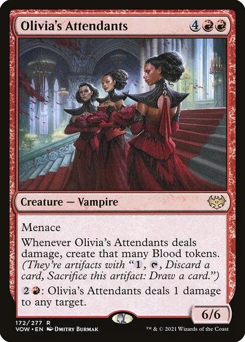 Olivia's Attendants, card 172 from Innistrad: Crimson Vow