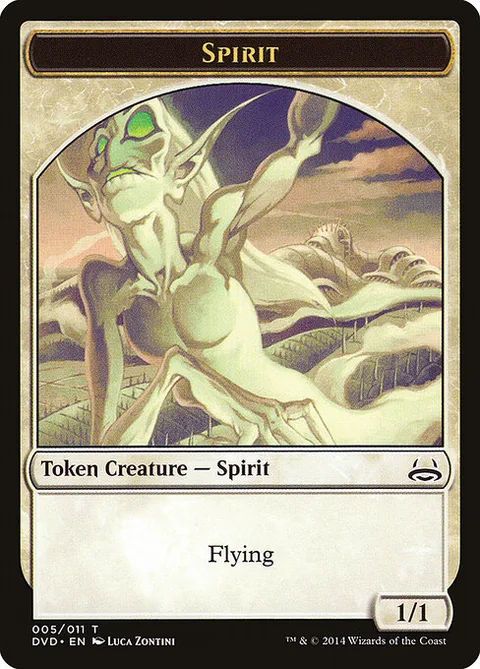 Spirit, card 5 from Duel Decks Anthology: Divine vs. Demonic Tokens