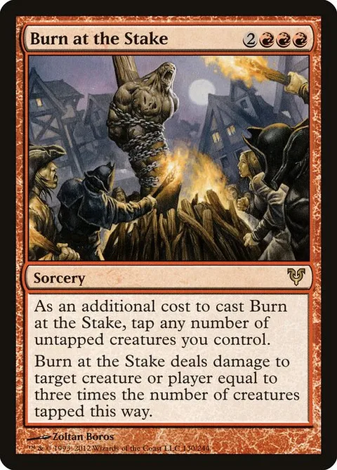 Burn at the Stake, card 130 from Avacyn Restored