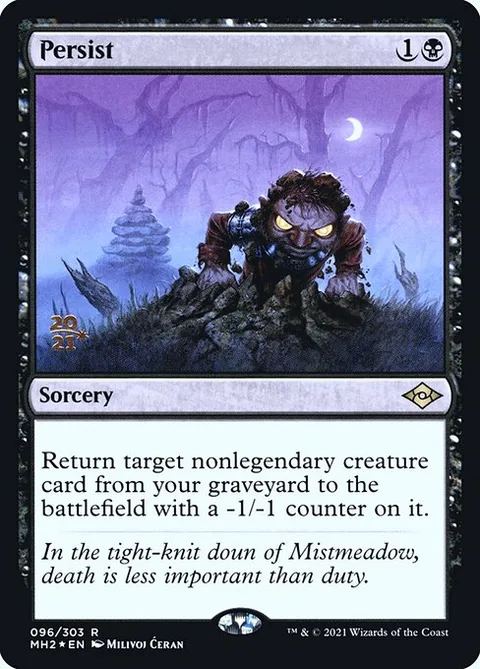 Persist, card 96s from Modern Horizons 2 Promos
