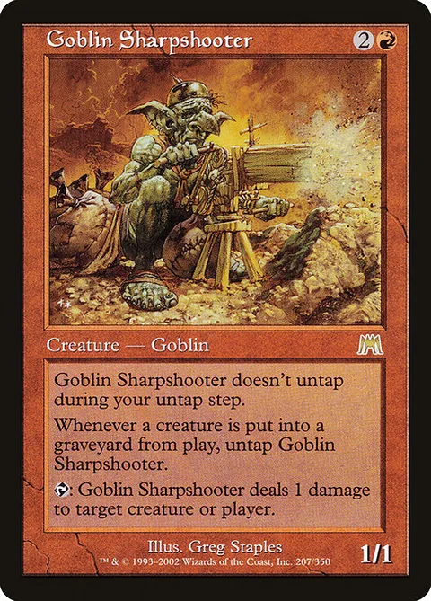 Goblin Sharpshooter, carte 207 de Onslaught