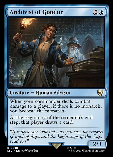 Archivist of Gondor, card 18 from Tales of Middle-earth Commander