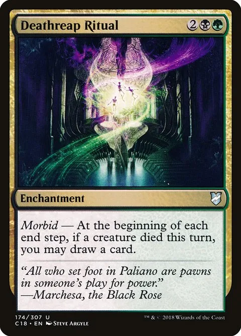 Deathreap Ritual, card 174 from Commander 2018