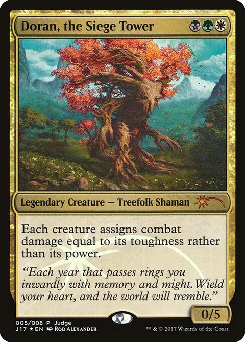 Doran, the Siege Tower, card 5 from Judge Gift Cards 2017