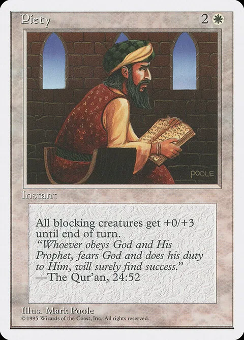 Piety, card 41 from Fourth Edition