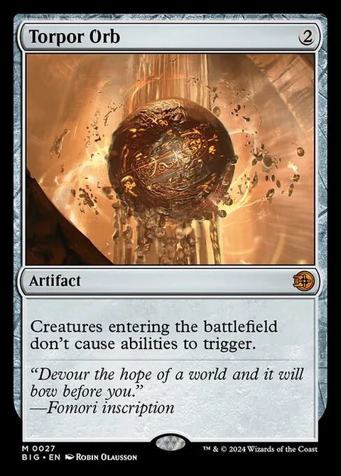 Torpor Orb, card 27 from The Big Score