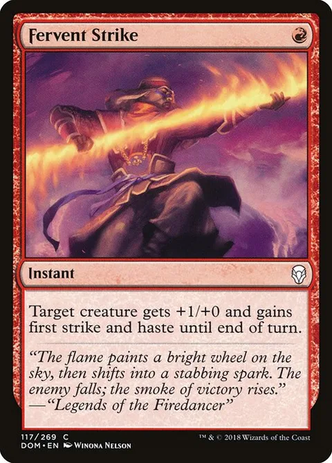 Fervent Strike, carte 117 de Dominaria