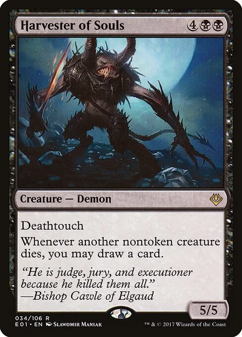 Harvester of Souls, carte 34 de Archenemy: Nicol Bolas