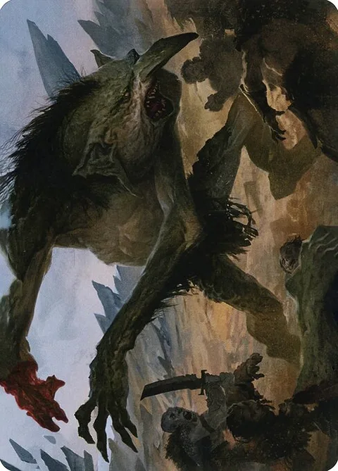Loathsome Troll // Troll, card 21 from Adventures in the Forgotten Realms Art Series