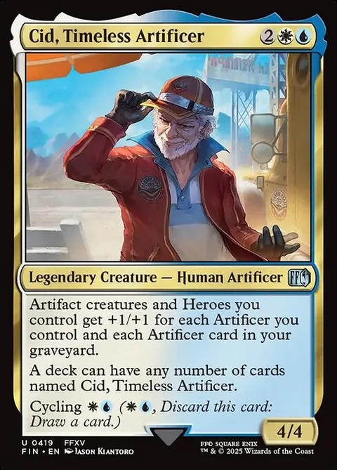 Cid, Timeless Artificer, card 419 from Final Fantasy