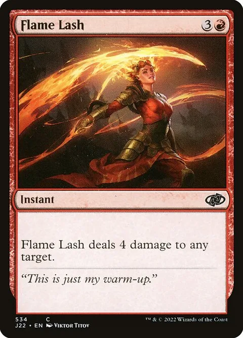 Flame Lash, card 534 from Jumpstart 2022
