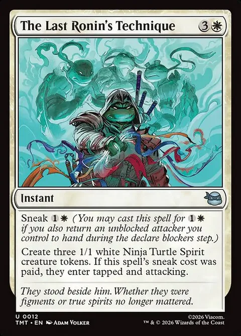 The Last Ronin's Technique, card 12 from Teenage Mutant Ninja Turtles