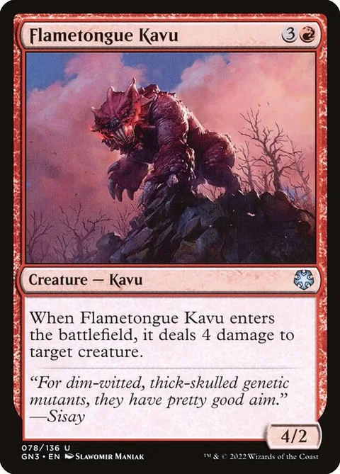 Flametongue Kavu, carte 78 de Game Night: Free-for-All
