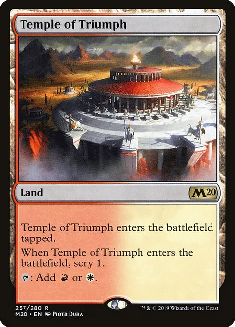 Temple of Triumph, carte 257 de Core Set 2020