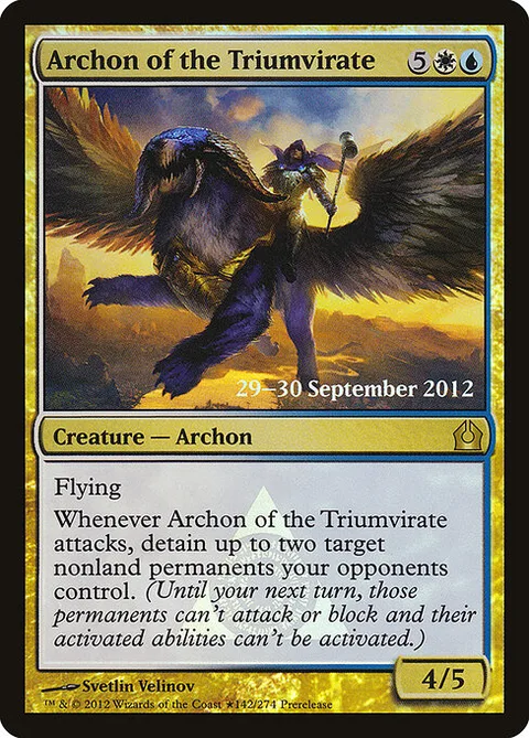 Archon of the Triumvirate, carte 142★ de Return to Ravnica Promos
