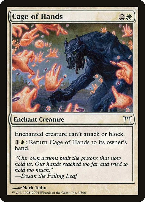 Cage of Hands, carte 3 de Champions of Kamigawa