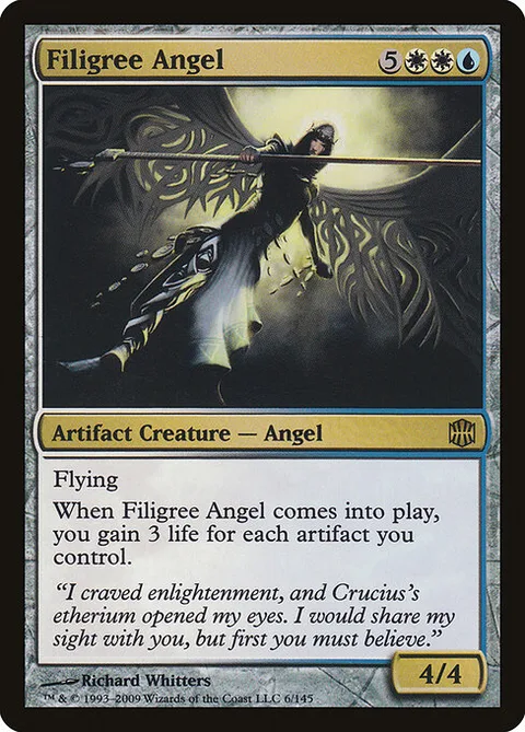 Filigree Angel, card 6 from Alara Reborn